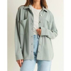 NEW Z SUPPLY all day knit jacket in worn jade